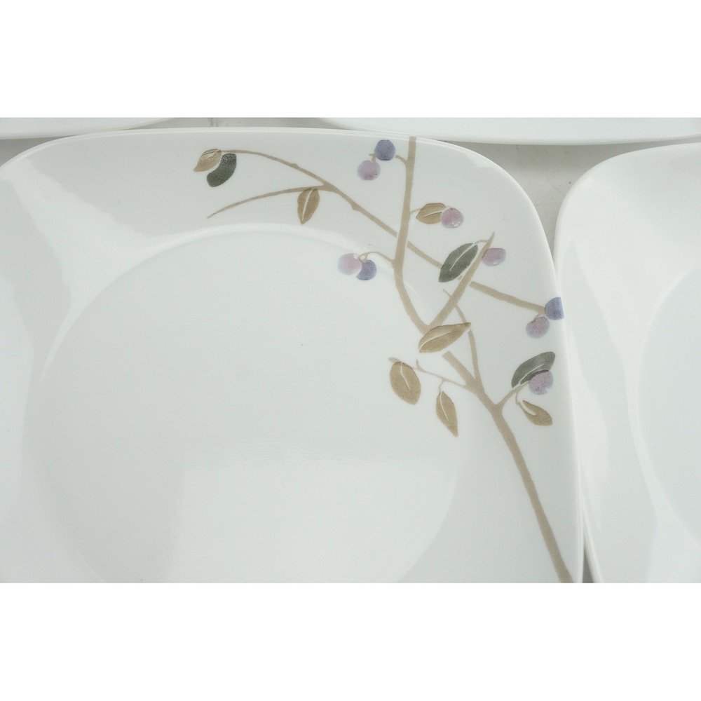 Corning Corelle Vitrelle Midnight‎ Garden 5pc Lunch Plate VGC - Picture 2 of 4